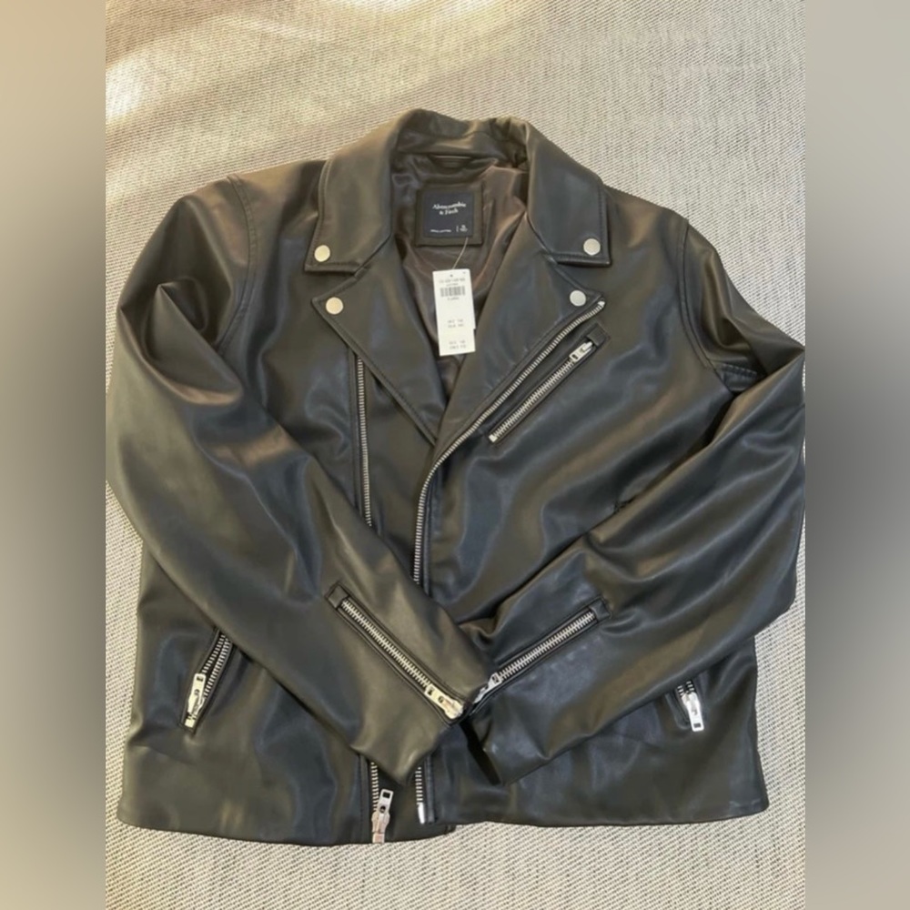 Abercrombie and Fitch leather jacket* NEW